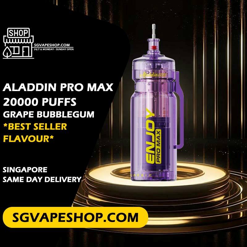 Aladdin Pro Max 20000 Disposable Flavour - Grape Bubblegum