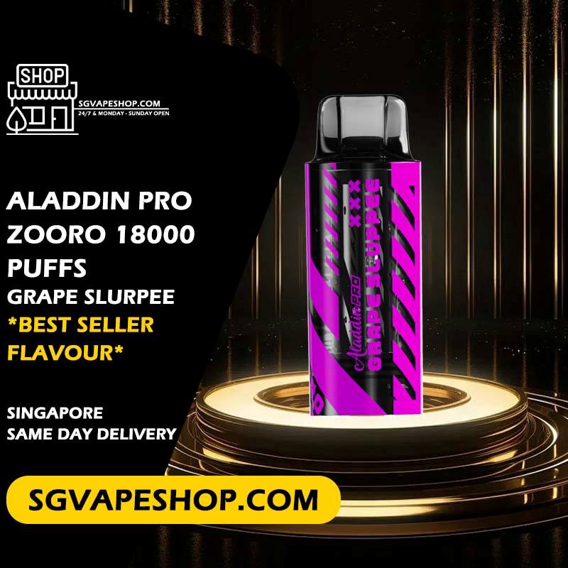 Aladdin Pro Zooro 18000 Disposable Flavour - Grape Slurpee