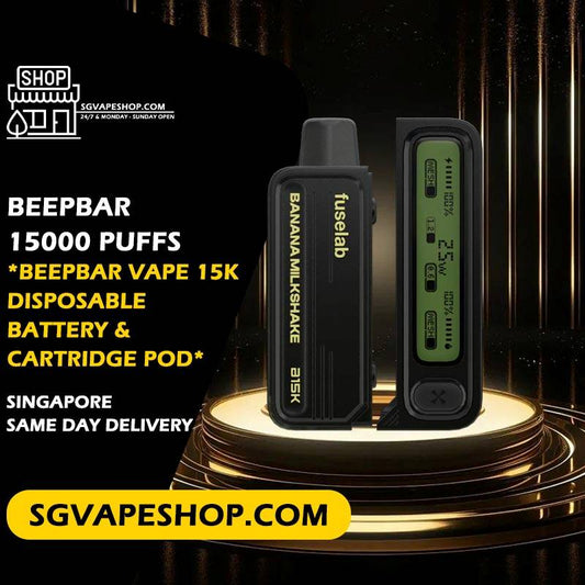 Beer Bar 15000 Disposable Battery & Cartridge Pod in singapore SG VAPE SHOP