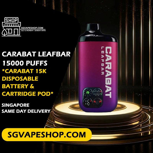 Carabat Leafbar 15000 Disposable Battery Device & Prefilled Cartridge Pod
