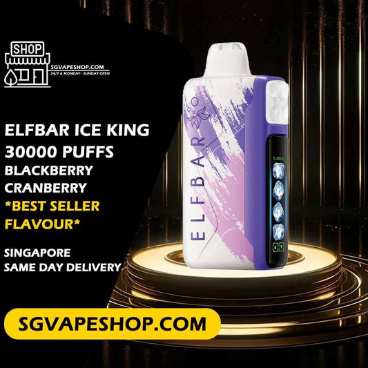 Elfbar Ice King 30000 Disposable Flavour - Blackberry Cranberry