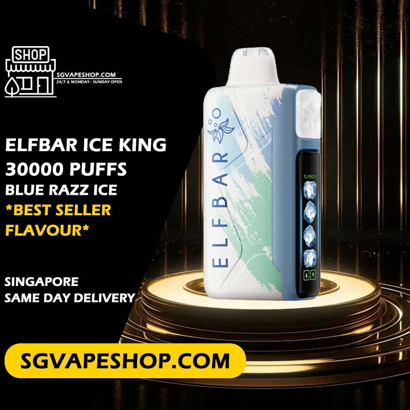Elfbar Ice King 30000 Disposable Flavour - Blue Razz Ice