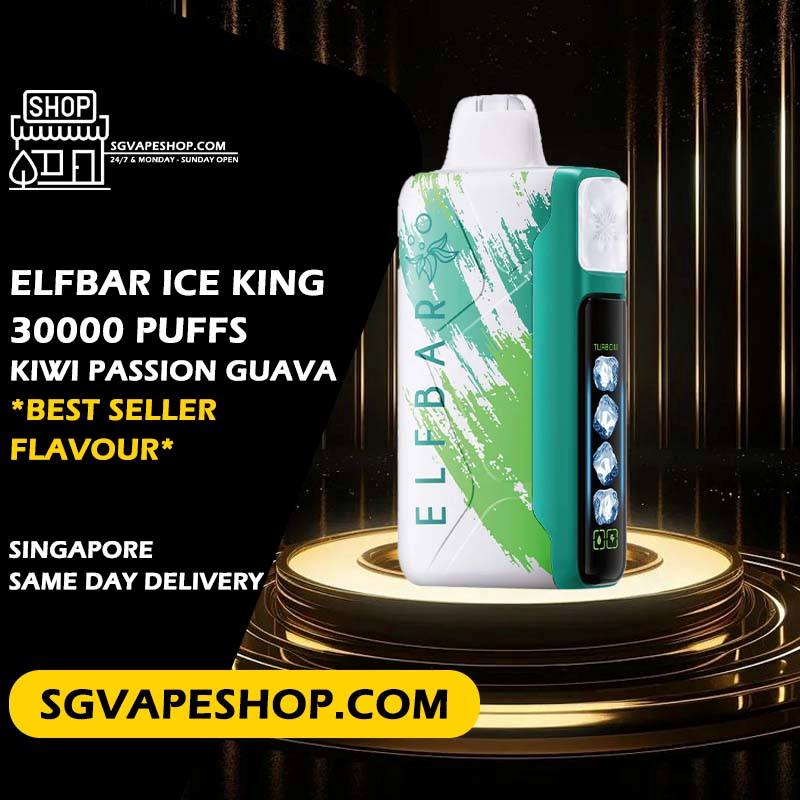 Elfbar Ice King 30000 Disposable Flavour - Kiwi Passion Guava