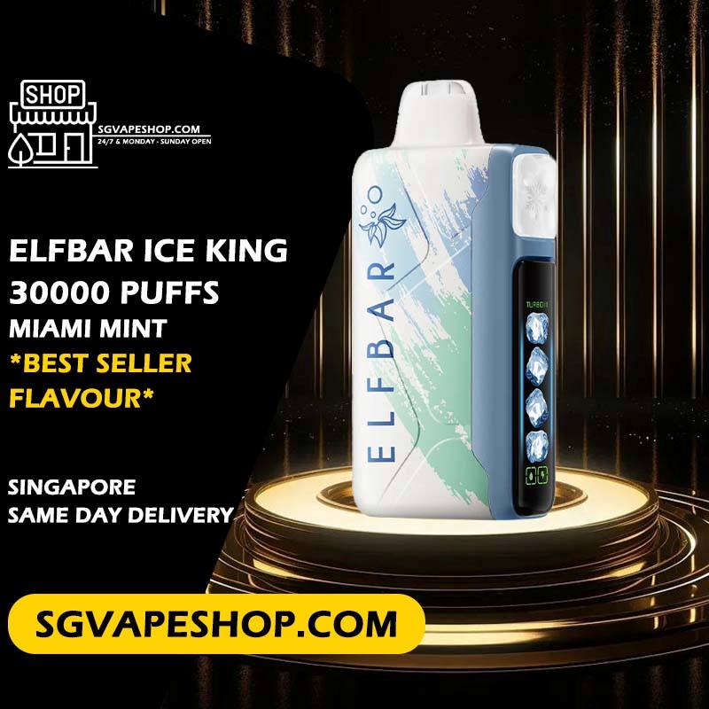 Elfbar Ice King 30000 Disposable Flavour - Miami Mint