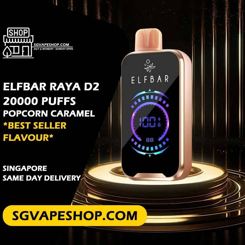 Elfbar Raya D2 20000 Disposable Flavour - Popcorn Caramel