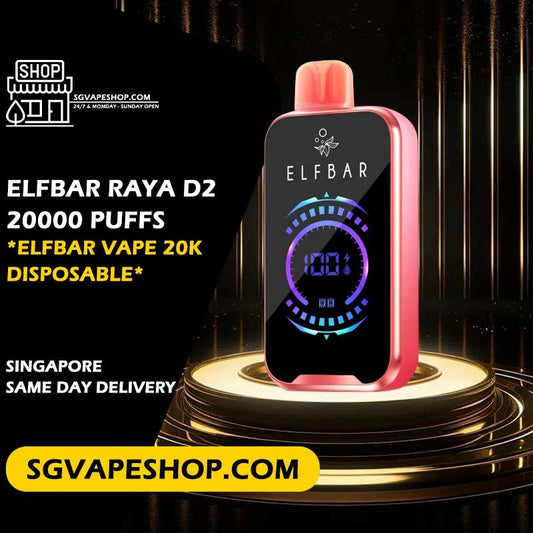 Elfbar Raya D2 20000 Disposable in Singapore SG VAPE SHOP