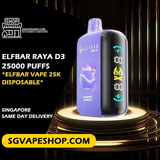 Elfbar Raya D3 25000 Disposable in Singapore SG VAPE SHOP