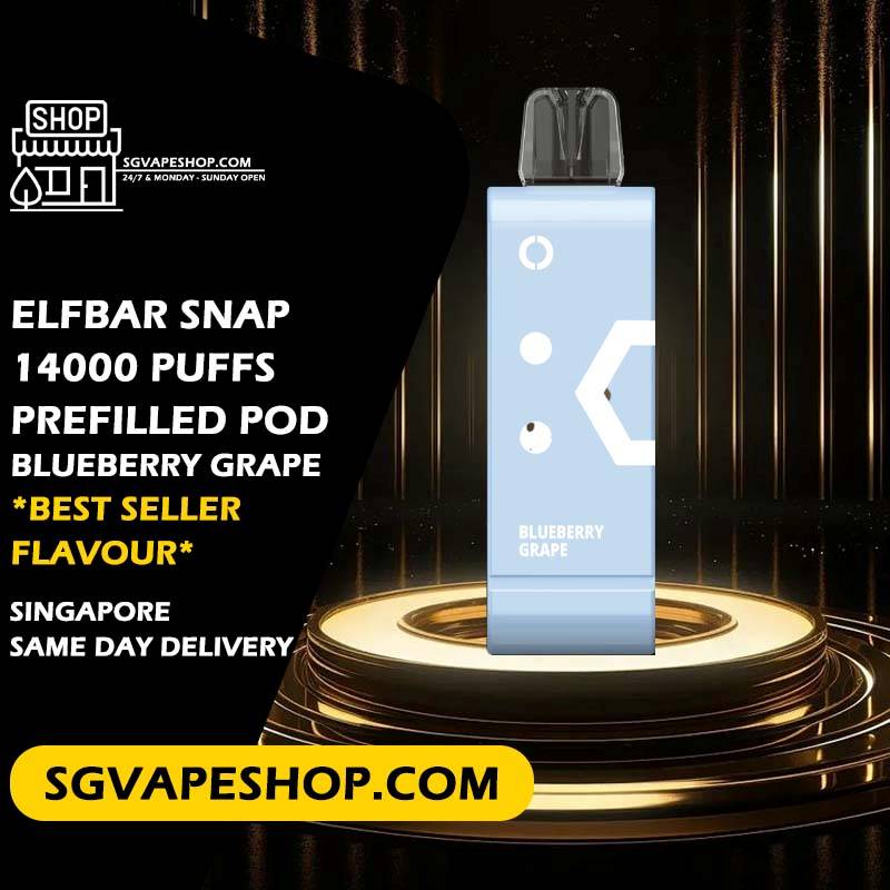Elfbar Snap 14000 Prefilled Cartridge Pod Flavour - Blueberry Grape