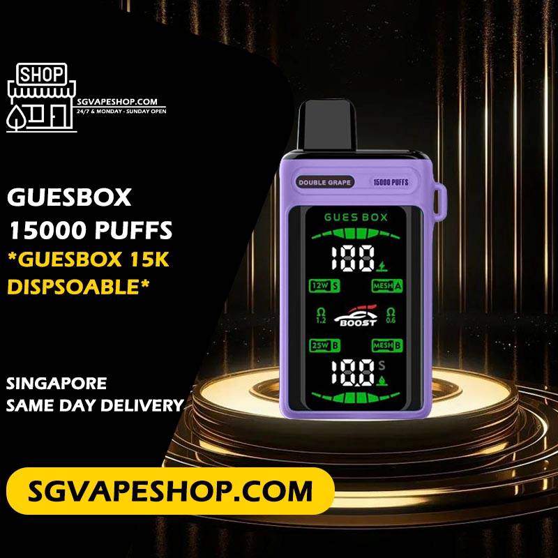 GuesBox 15000 Disposable in Singapore SG VAPE SHOP
