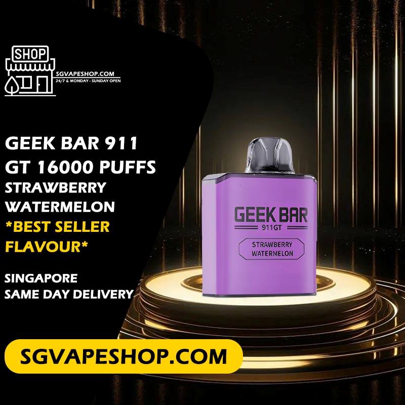 Geek Bar 911 GT 16000 Disposable Prefilled Cartridge Pod Flavour - Strawberry Watermelon