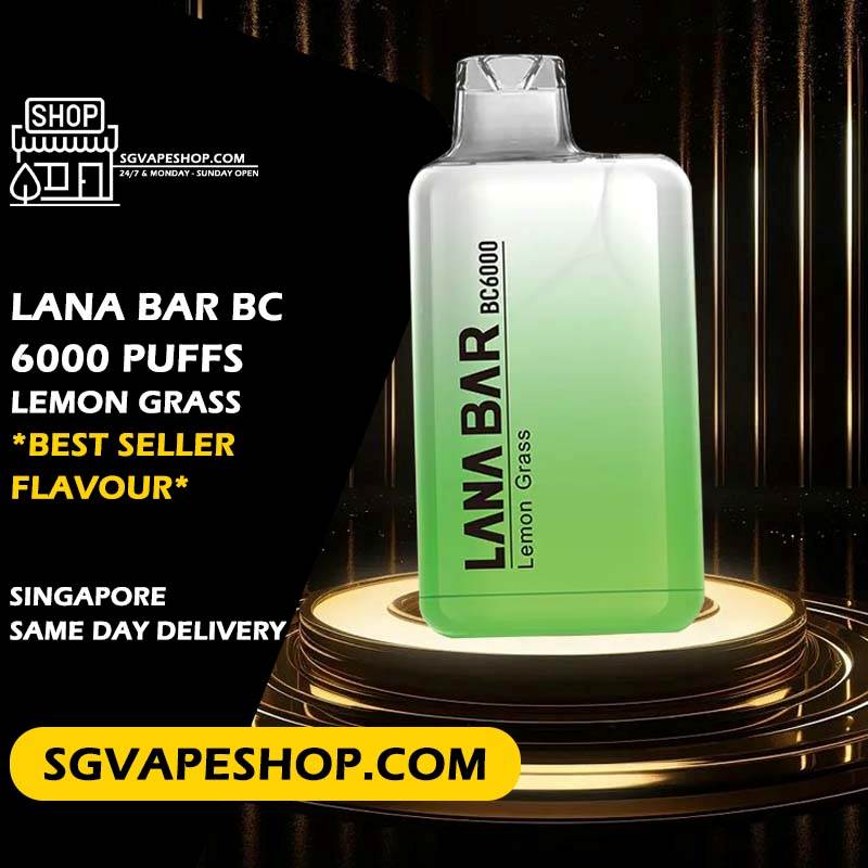 Lana Bar Bc 6000 Disposable Flavour - Lemon Grass