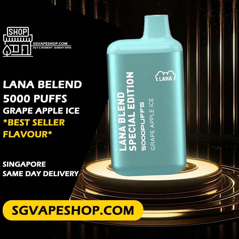 Lana Blend 5000 Disposable Flavour - Grape Apple Ice