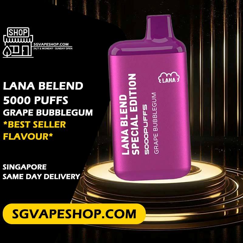 Lana Blend 5000 Disposable Flavour - Grape Bubblegum
