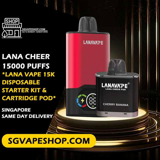 Lana Cheer 15000 Disposable Starter Kit & Cartridge Pod In SG VAPE SHOP Singapore