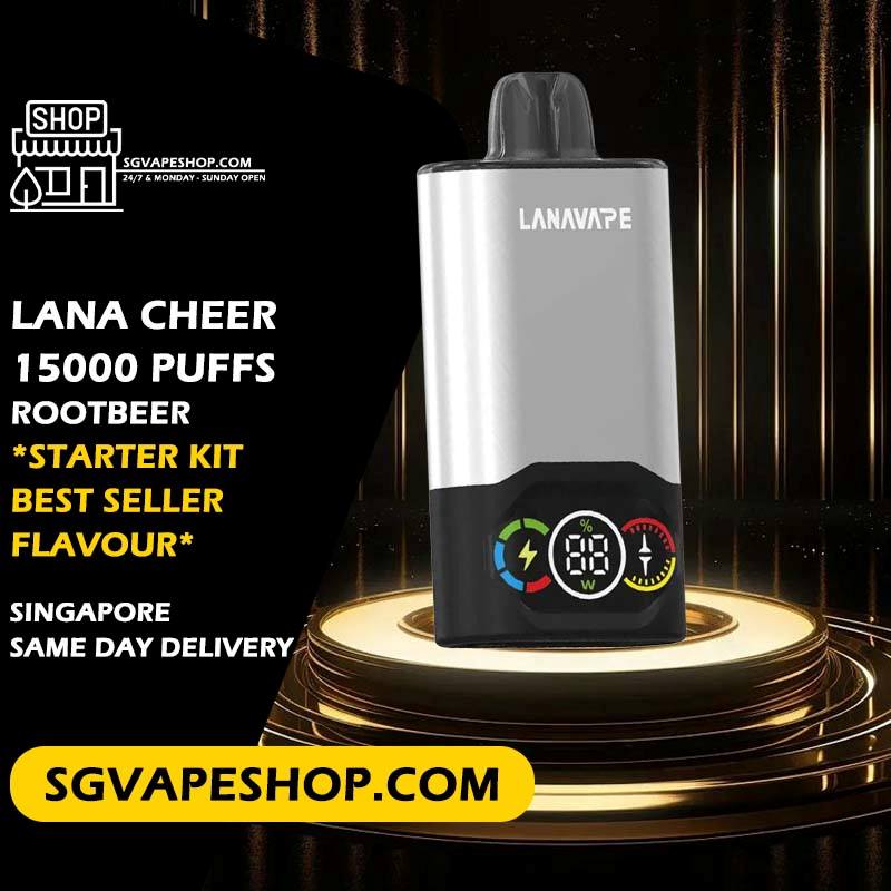 Lana Cheer 15000 Disposable Starter Kit & Cartridge Pod Flavour - Rootbeer