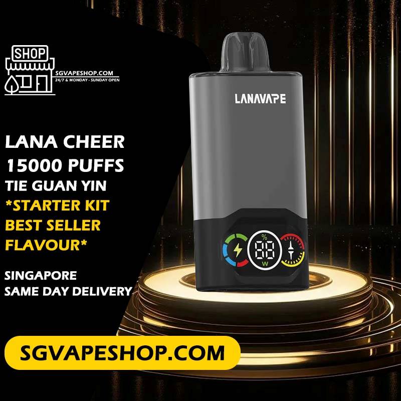 Lana Cheer 15000 Disposable Starter Kit & Cartridge Pod Flavour - Tie Guan Yin