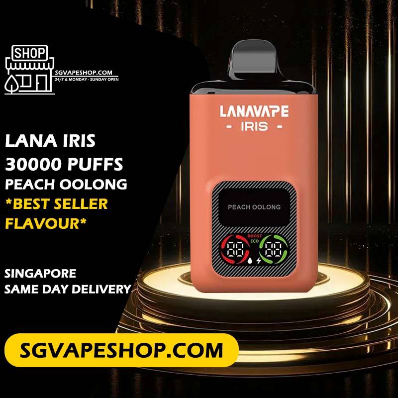 Lana Iris 30000 Disposable Flavour - Peach Oolong