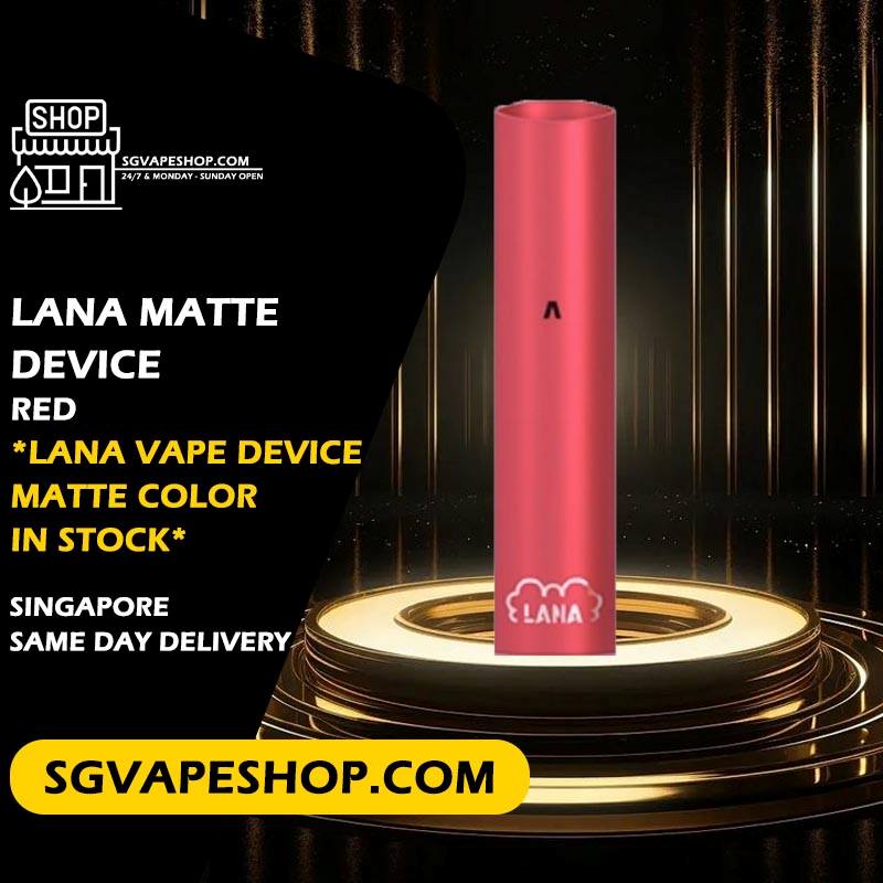 Lana Matte Device Color in Singapore - Red