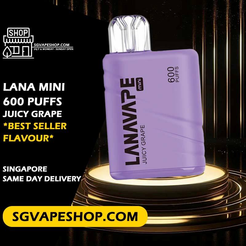 Lana Mini 600 Disposable Flavour - Juicy Grape