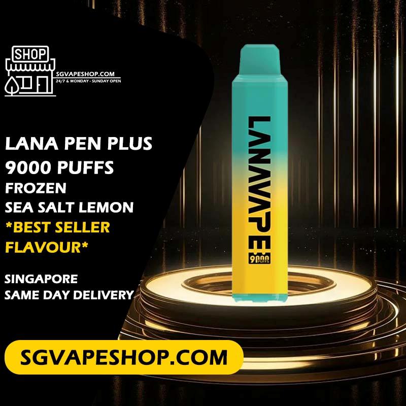 Lana Pen Plus 9000 Disposable Flavour - Frozen Sea Salt Lemon