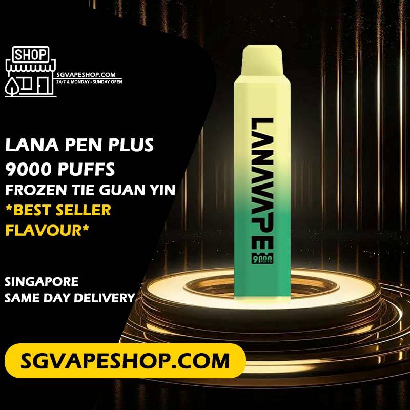 Lana Pen Plus 9000 Disposable Flavour - Frozen Tie Guan Yin
