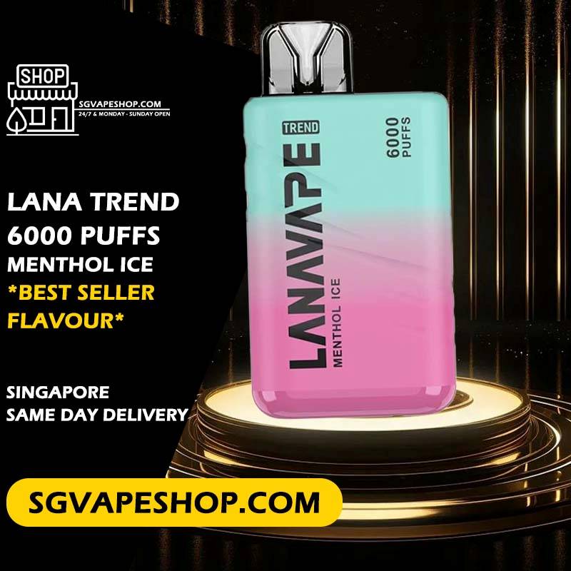 Lana Trend 6000 Disposable Flavour - Menthol Ice