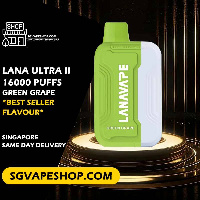 Lana Ultra II 16000 Disposable Flavour - Green Grape