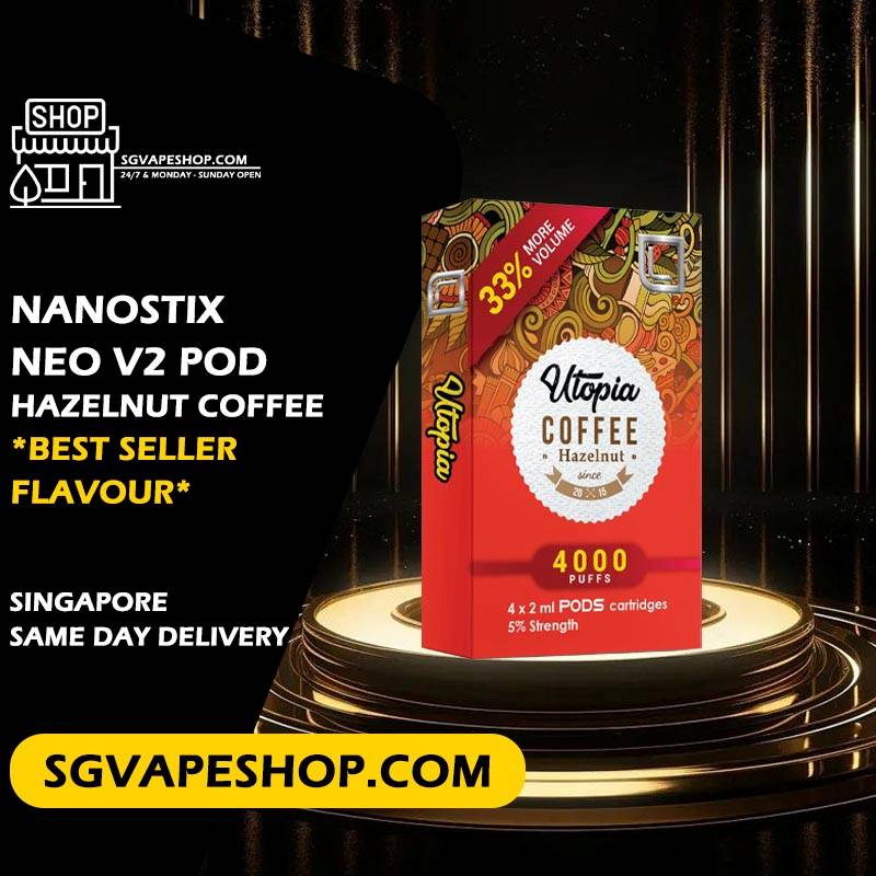 Nanostix Neo V2 Pod Flavour in Singapore - Hazelnut Coffee
