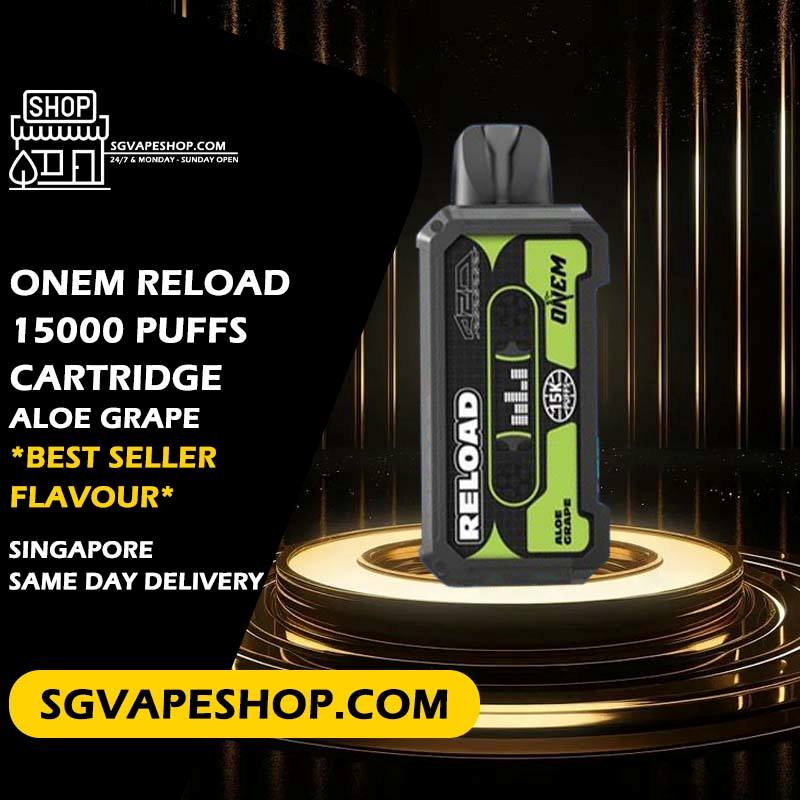 Onem Reload 15000 Prefilled Cartridge Pod Flavour - Aloe Grape