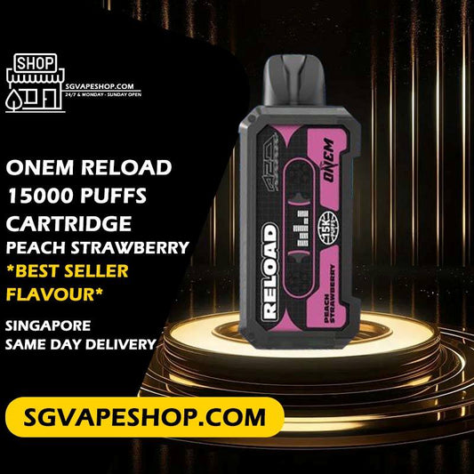 Onem Reload 15000 Prefilled Cartridge Pod Flavour - Peach Strawberry