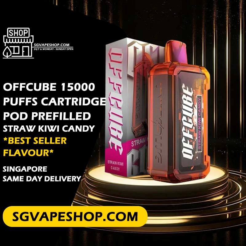 Offcube 15000 Prefilled Cartridge Pod Flavour - Straw Kiwi Candy