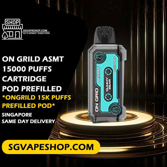 On Grid ASMT 15000 Puffs Disposable Cartridge Prefilled Pod in stock singapore SG VAPE SHOP