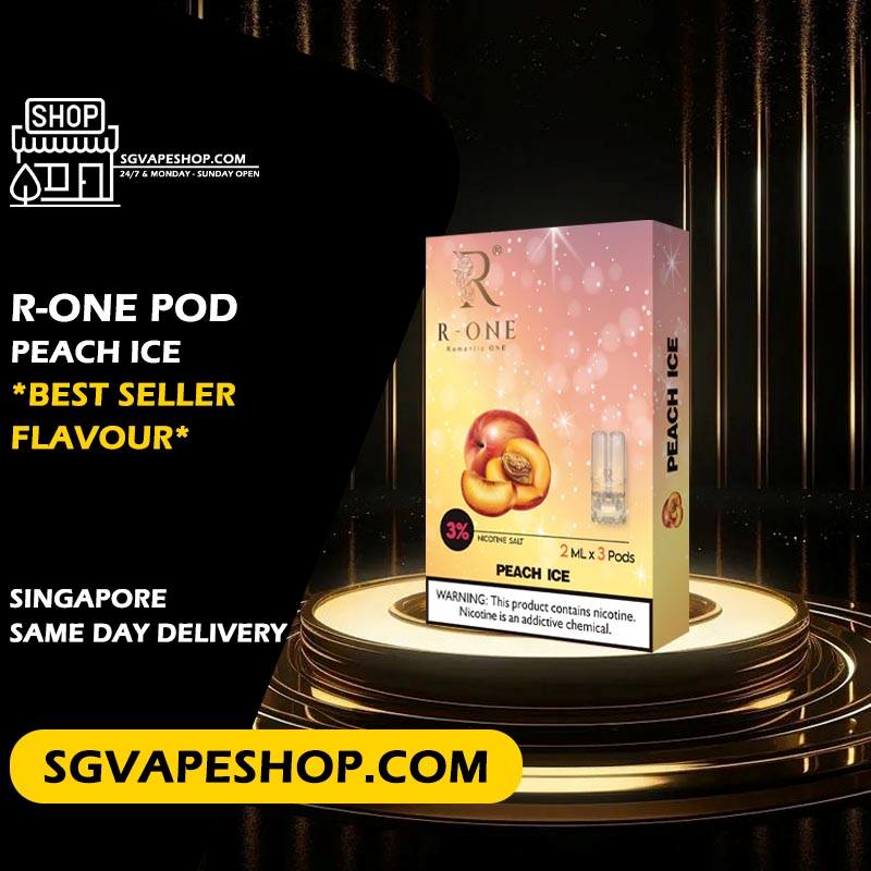 R-ONE POD Flavour In Singapore - Peach Ice