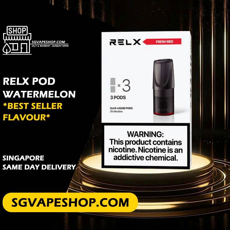 RELX Classic Pods Singapore | watermelon Flavours | SG Vape Shop