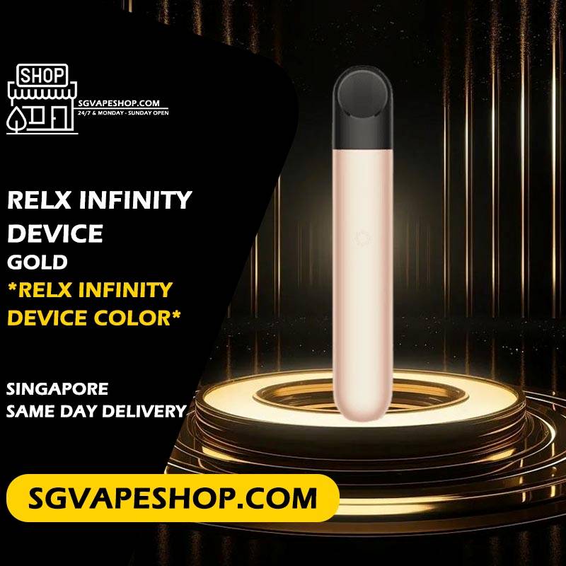 Relx Infinity Device Color Ready Stock in Singapore - Gold