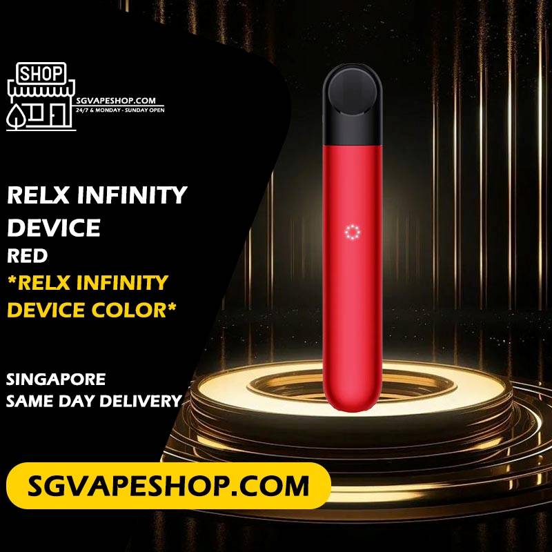 Relx Infinity Device Color Ready Stock in Singapore - Red