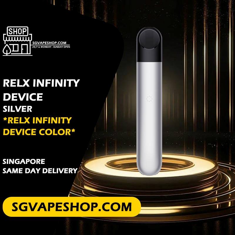 Relx Infinity Device Color Ready Stock in Singapore - Silver
