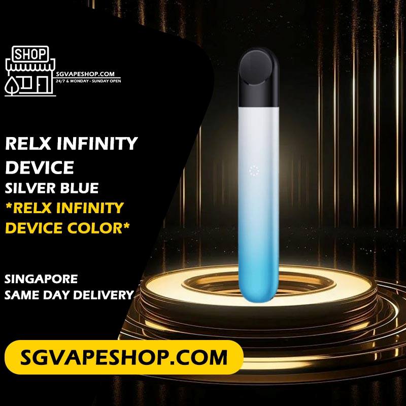Relx Infinity Device Color Ready Stock in Singapore - Silver Blue