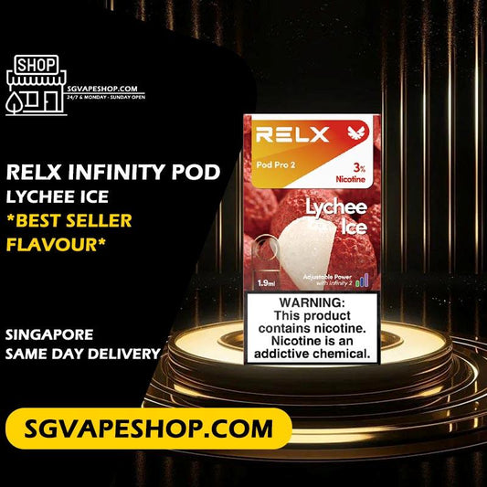 Relx Infinity Pod Flavour in Singapore - Lychee Ice