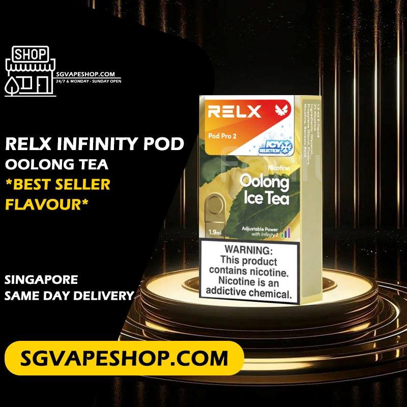 Relx Infinity Pod Flavour in Singapore - Oolong Tea