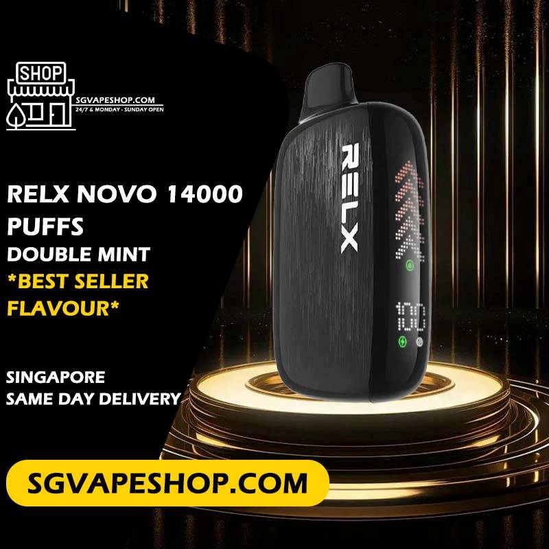 Relx Novo 14000 Disposable Flavour - Double Mint