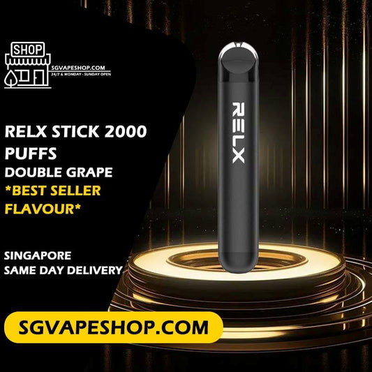 Relx Stick 2000 Disposable Flavour - Double Grape
