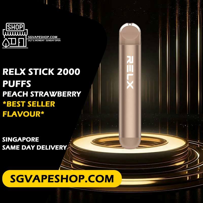 Relx Stick 2000 Disposable Flavour - Peach Strawberry