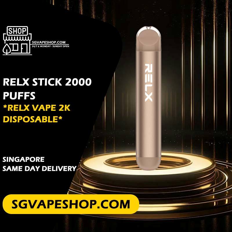 Relx Stick 2000 Disposable in Singapore SG VAPE SHOP
