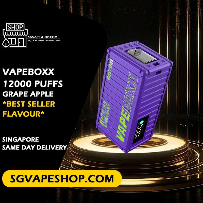 Vapeboxx 12000 Disposable - Grape Apple