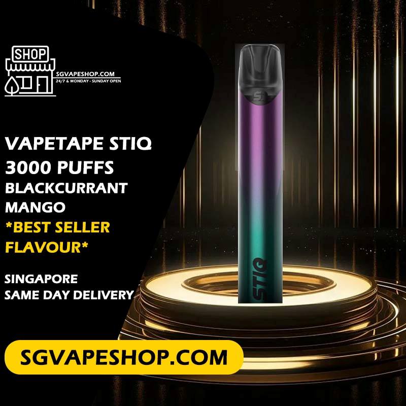 Vapetape Stiq 3000 Disposable Flavour - Blackcurrant Mango