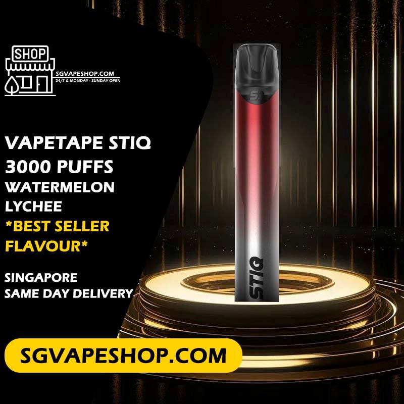 Vapetape Stiq 3000 Disposable Flavour - Watermelon Lychee
