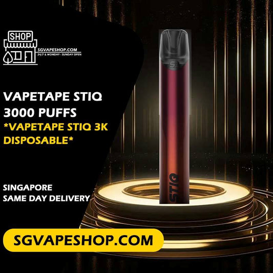 Vapetape Stiq 3000 Disposable Ready Stock SG VAPE SHOP Singapore