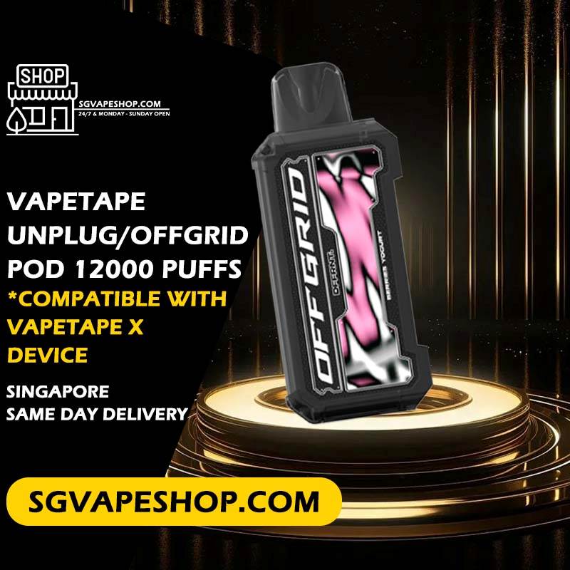 Vapetape Unplug Offgrid 12000 Disposable Vape Singapore – Authentic Long Lasting 12000 Puffs