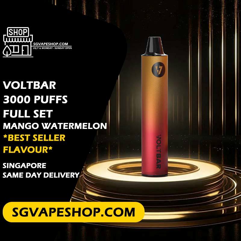 Voltbar 3000 Disposable Starter kit full set Flavour in SG VAPE SHOP Singapore - Mango Watermelon